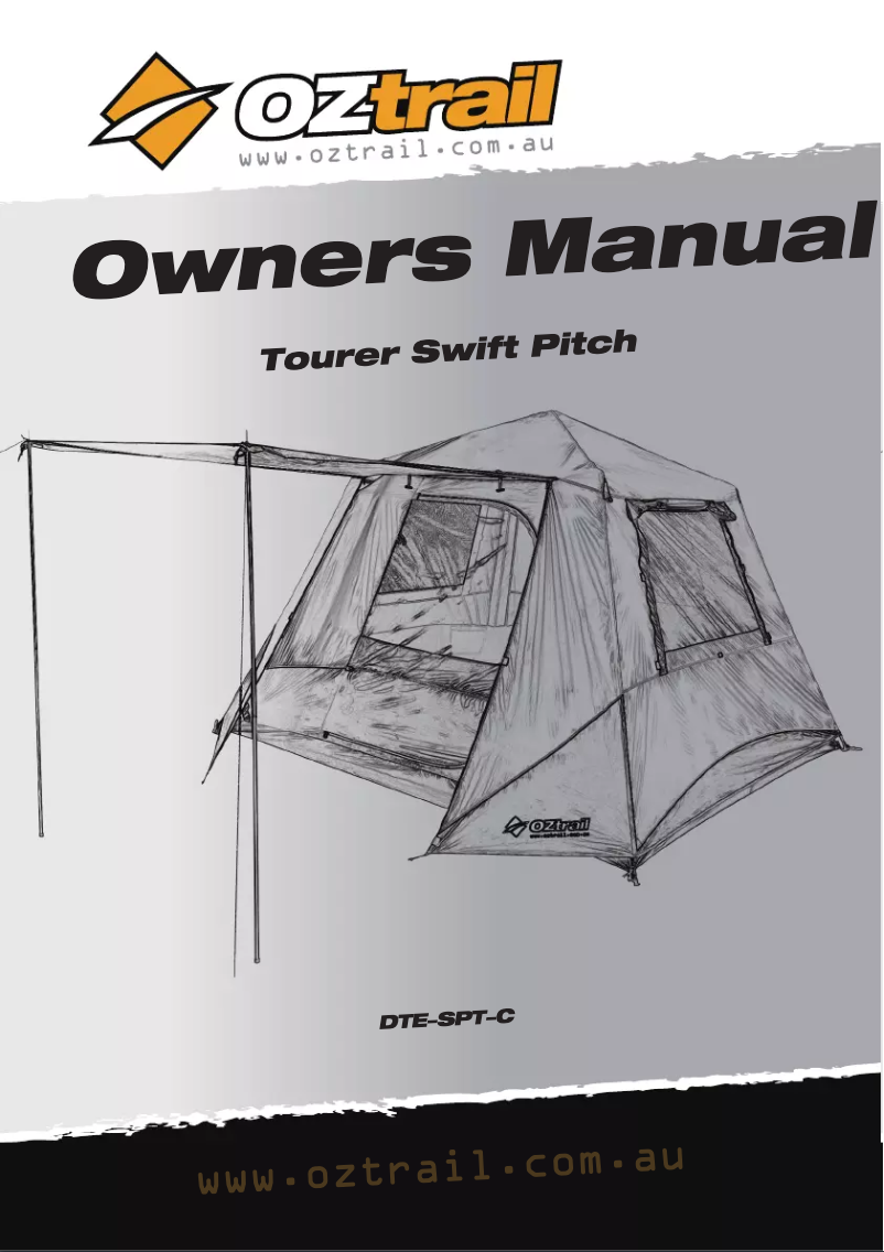 Page 1 de la notice Manuel utilisateur OZtrail Tourer Swift Pitch
