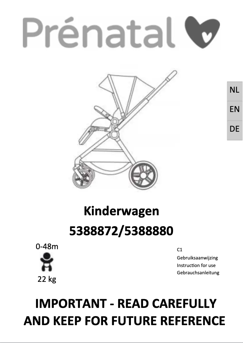 Page 1 de la notice Manuel utilisateur Prénatal 5388872