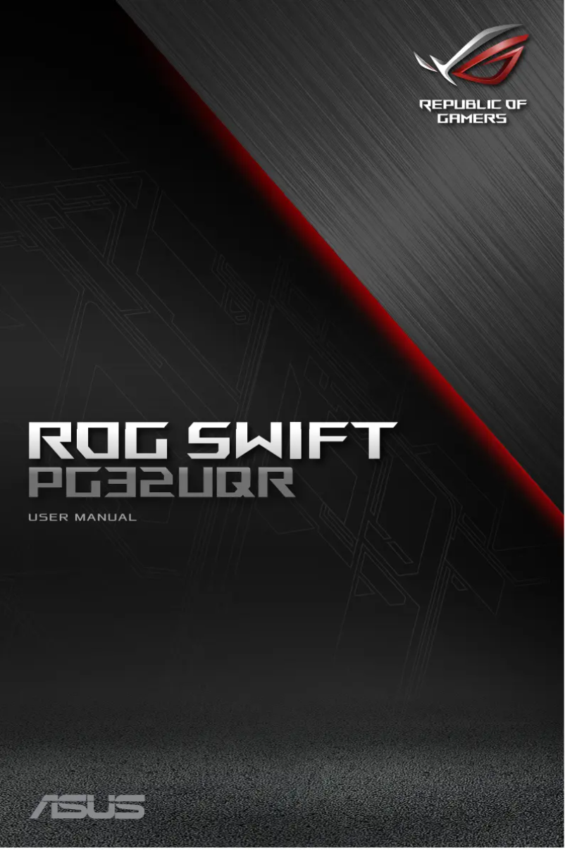Page n°1 - Manuel utilisateur Asus ROG Swift PG32UQR