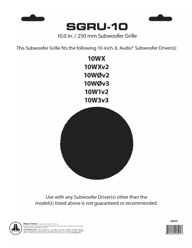 Image de la première page du manuel de l'appareil SGR-10W6v2
