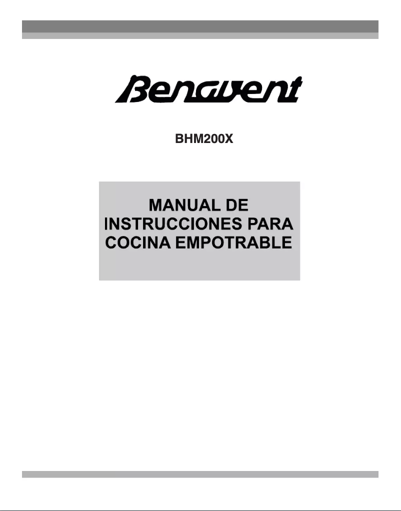 Page n°1 - Manuel utilisateur Benavent CHVBV603