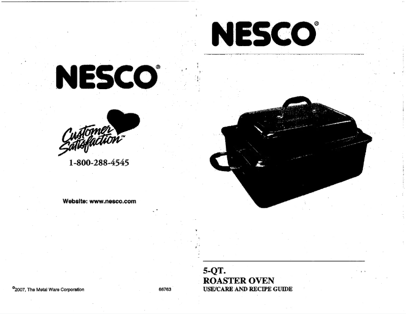 Page 1 de la notice Manuel utilisateur Nesco 4815-12