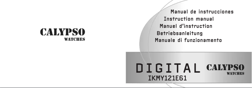 Page n°1 - Manuel utilisateur Calypso K5605