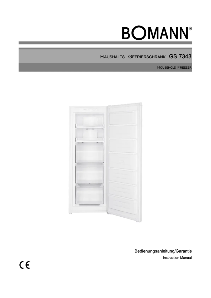 Page 1 de la notice Manuel utilisateur Bomann GS 7343