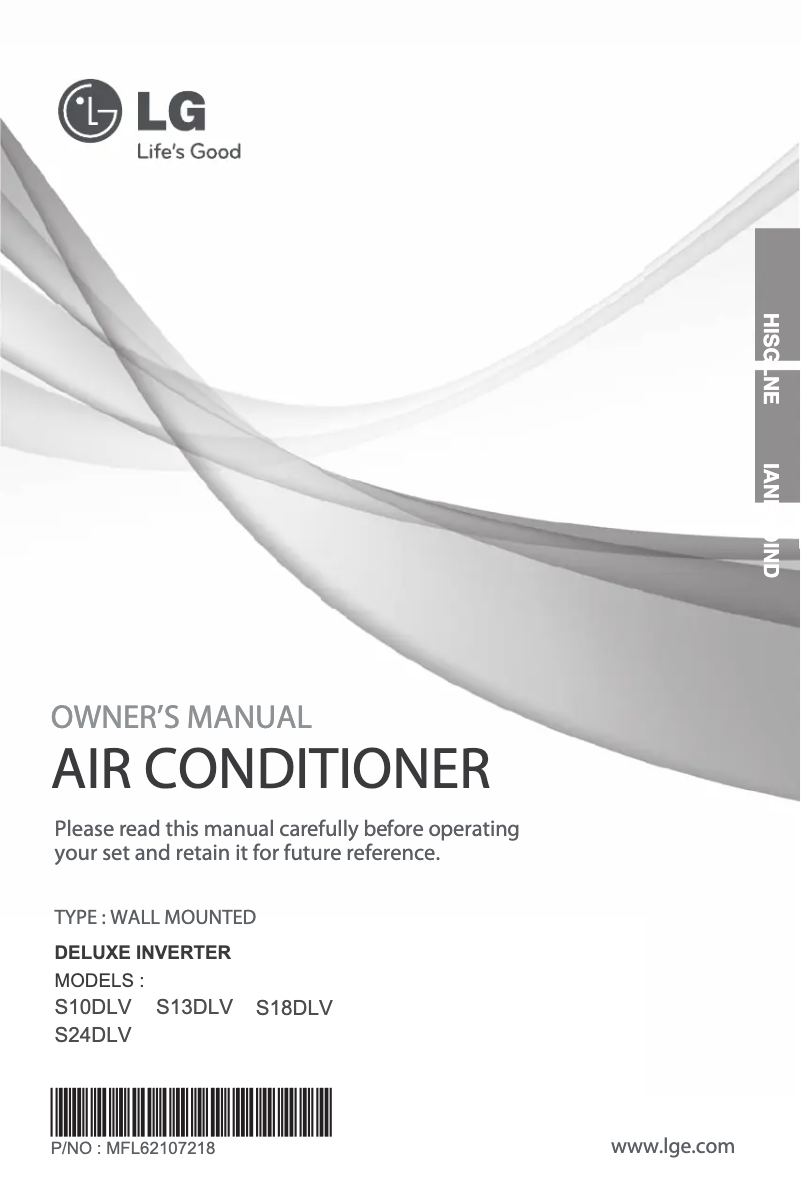 Image de la première page du manuel de l'appareil SN13DLV