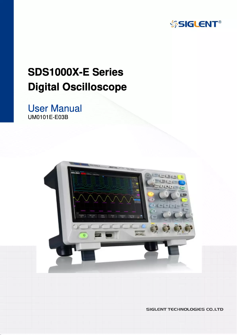 Page n°1 - Manuel utilisateur Siglent SDS1204X