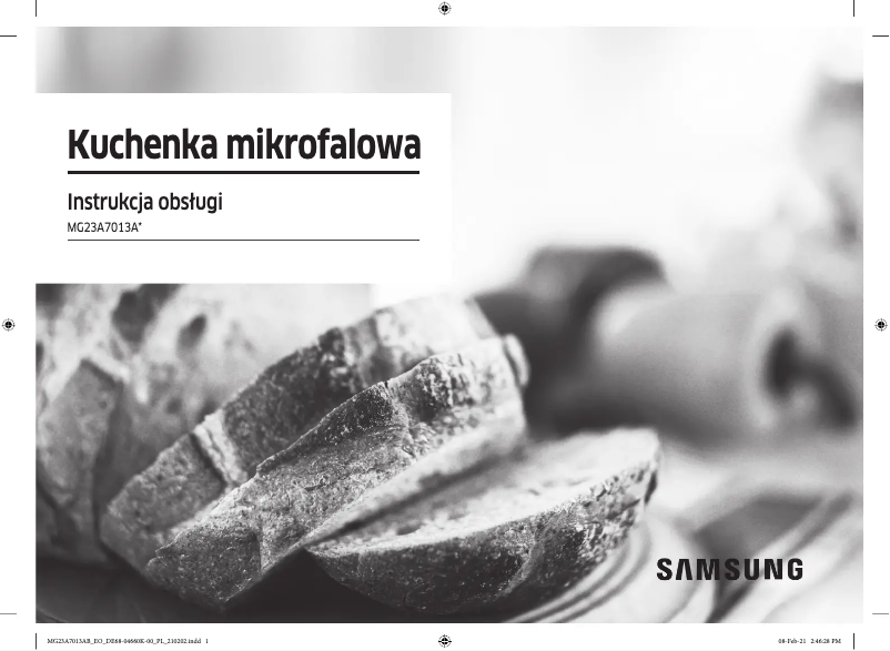 Page 1 de la notice Manuel utilisateur Samsung MG23A7013AB