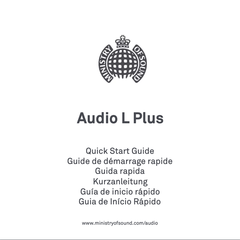 Page 1 of the manual User Manual Ministry of Sound Audio L Plus