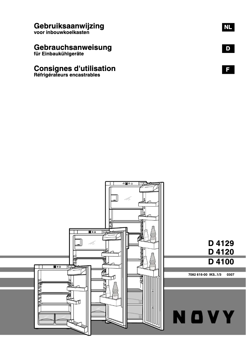 Page n°1 - Manuel utilisateur Novy Basic Line 4120