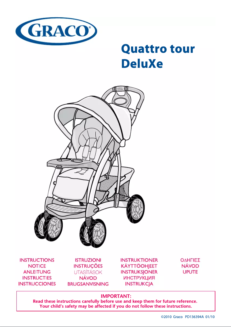 Página 1 del manual Manual de usuario Graco Quattro Tour Sport