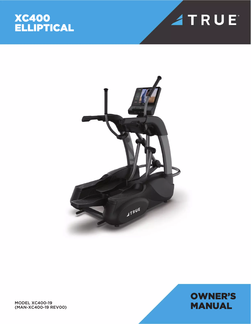 Page 1 de la notice Manuel utilisateur True XC400