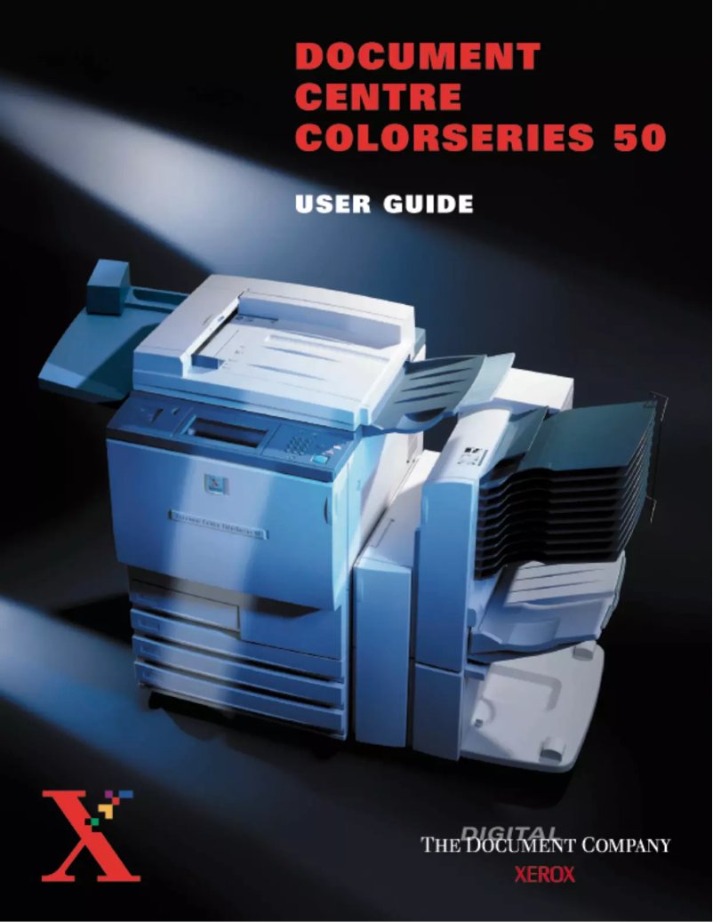 Page n°1 - Manuel utilisateur Xerox Document Centre ColorSeries 50