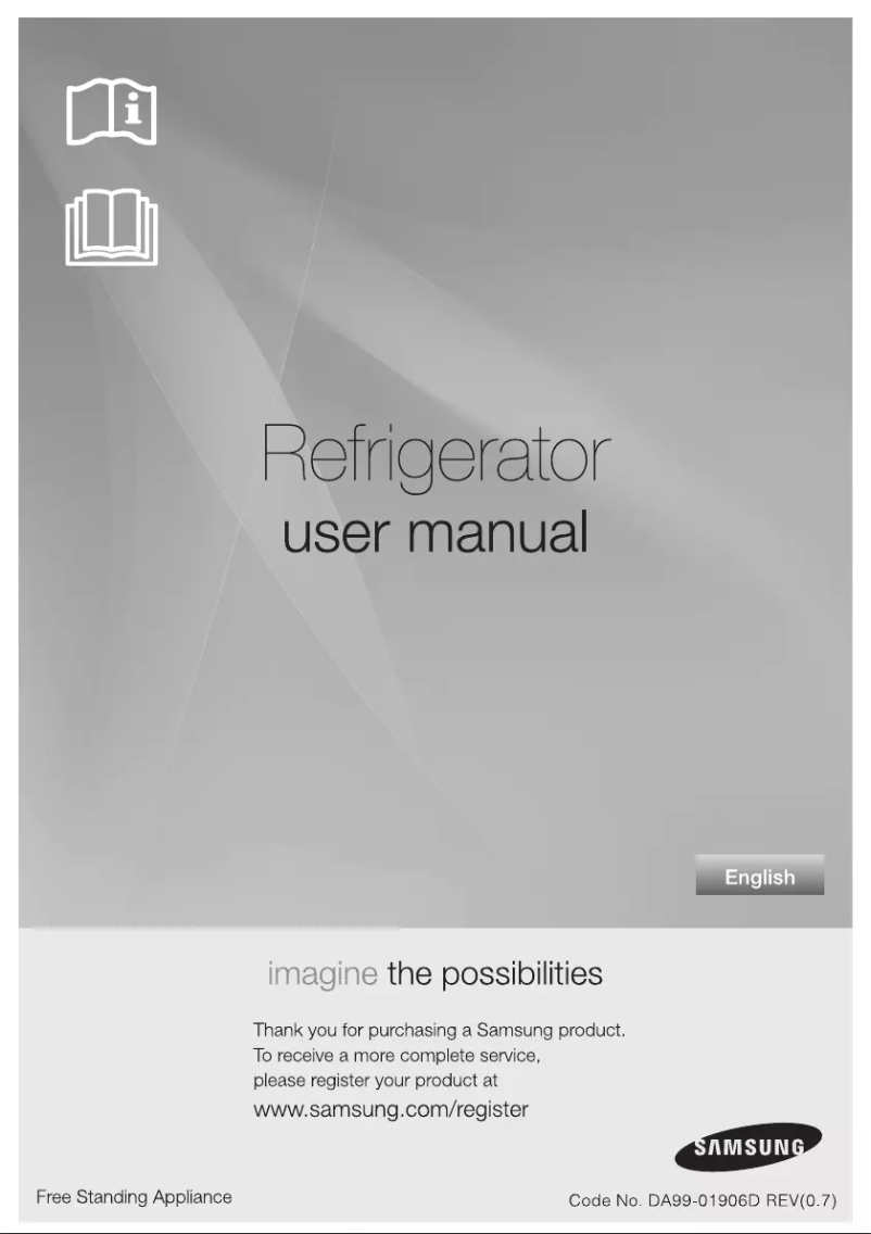 Page 1 de la notice Manuel utilisateur Samsung RT54EBTS
