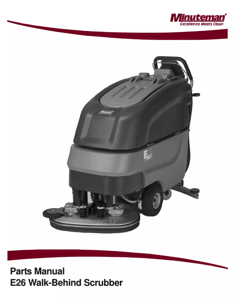 Page 1 de la notice Manuel utilisateur Minuteman E26