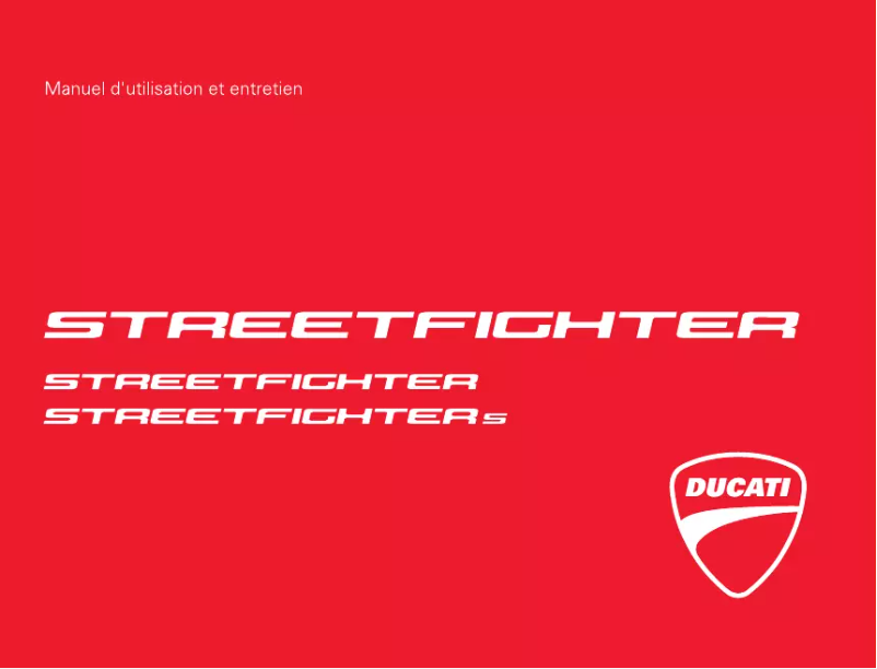 Página 1 del manual Manual de usuario Ducati Streetfighter S (2011)