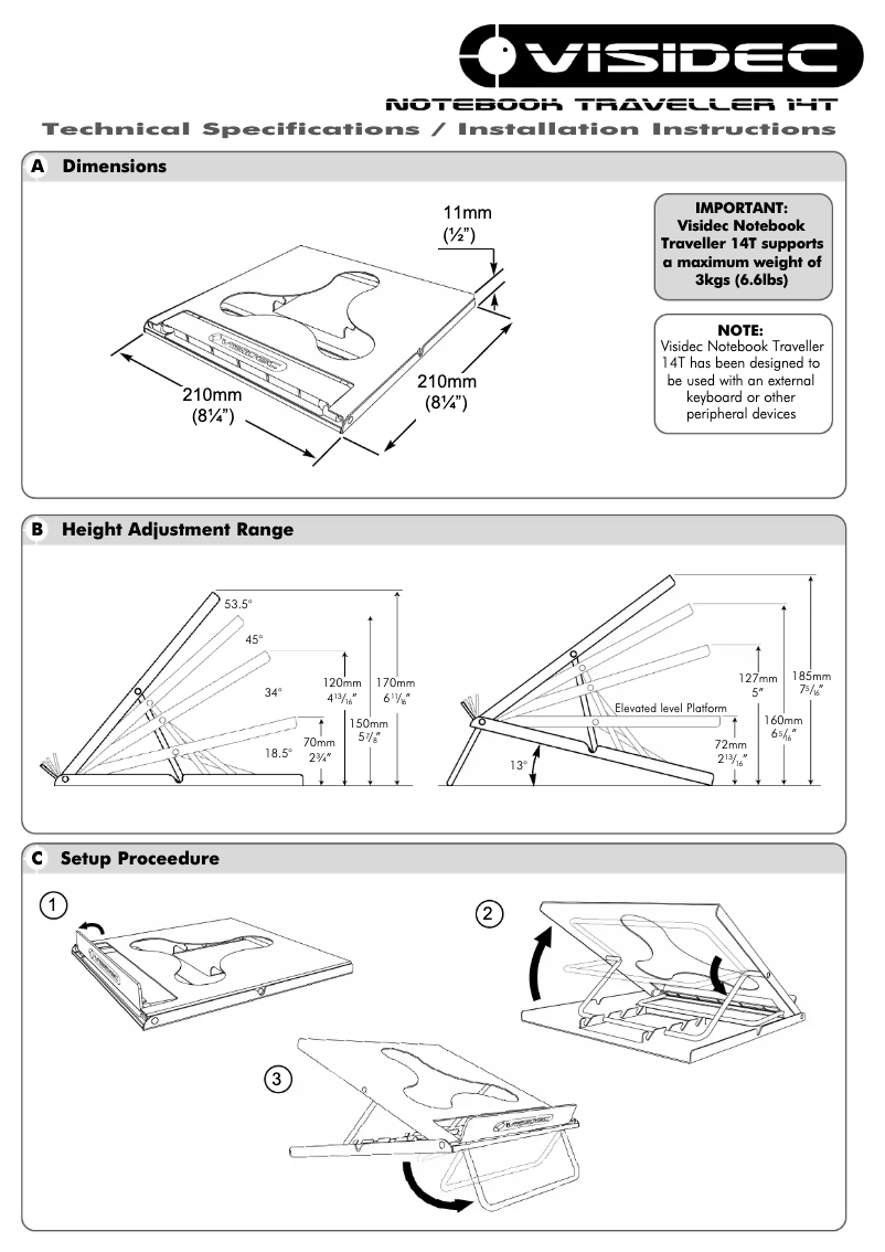 Page n°1 - Manuel utilisateur Atdec V-14T
