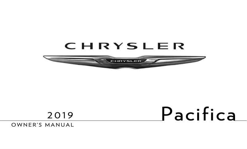Page n°1 - Manuel utilisateur Chrysler Pacifica (2019)