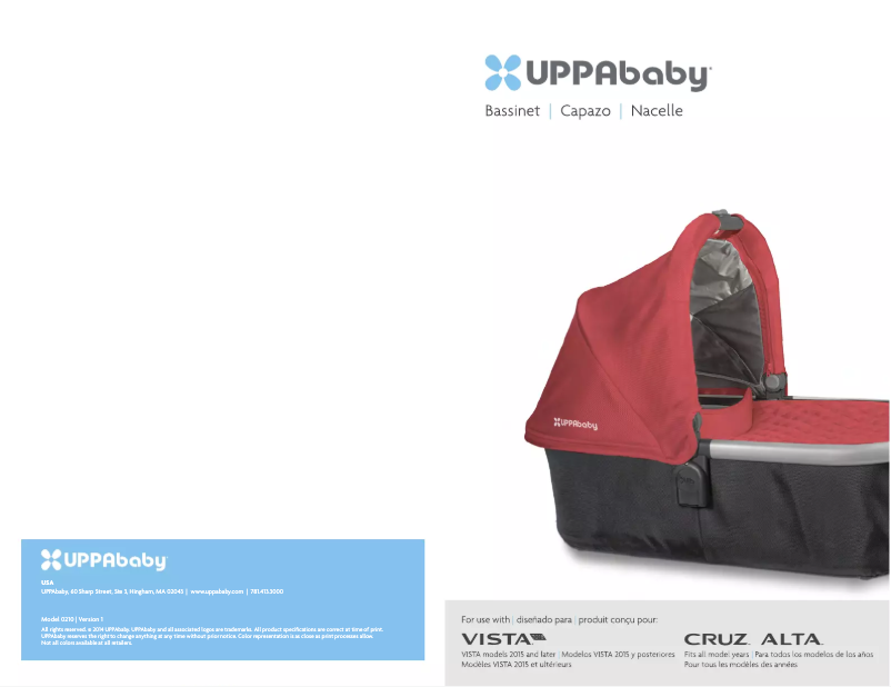 Page 1 de la notice Manuel utilisateur UPPAbaby Alta