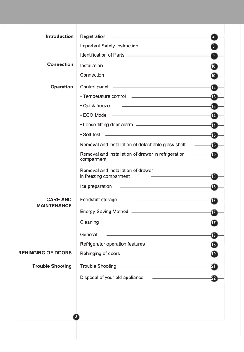Image de la première page du manuel de l'appareil GC-B379SLCA