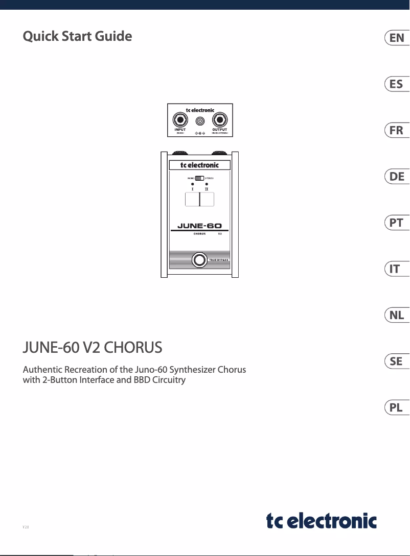 Image de la première page du manuel de l'appareil JUNE-60