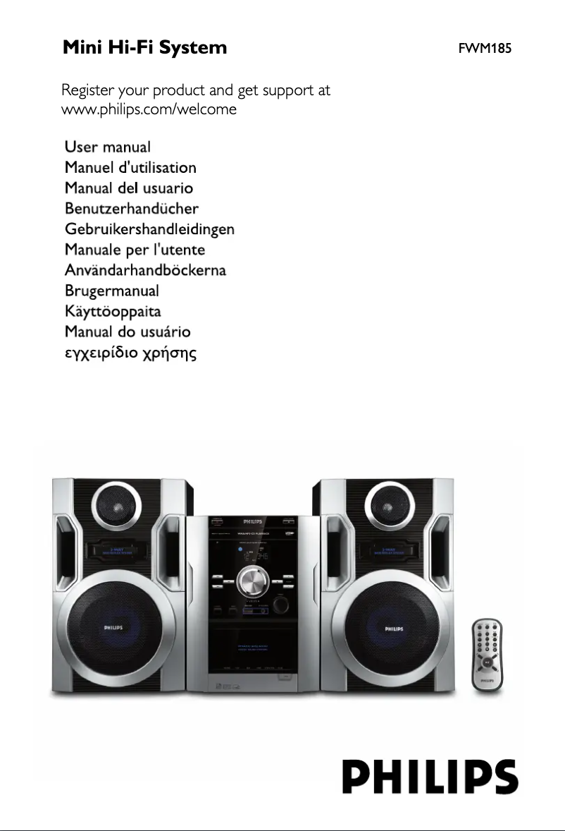 Page n°1 - Manuel utilisateur Philips FWM185