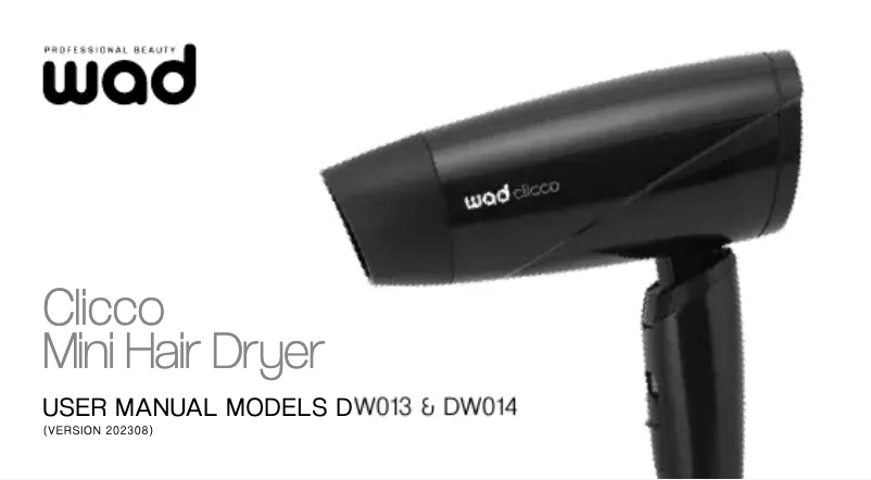 Page n°1 - Manuel utilisateur WAD Clicco