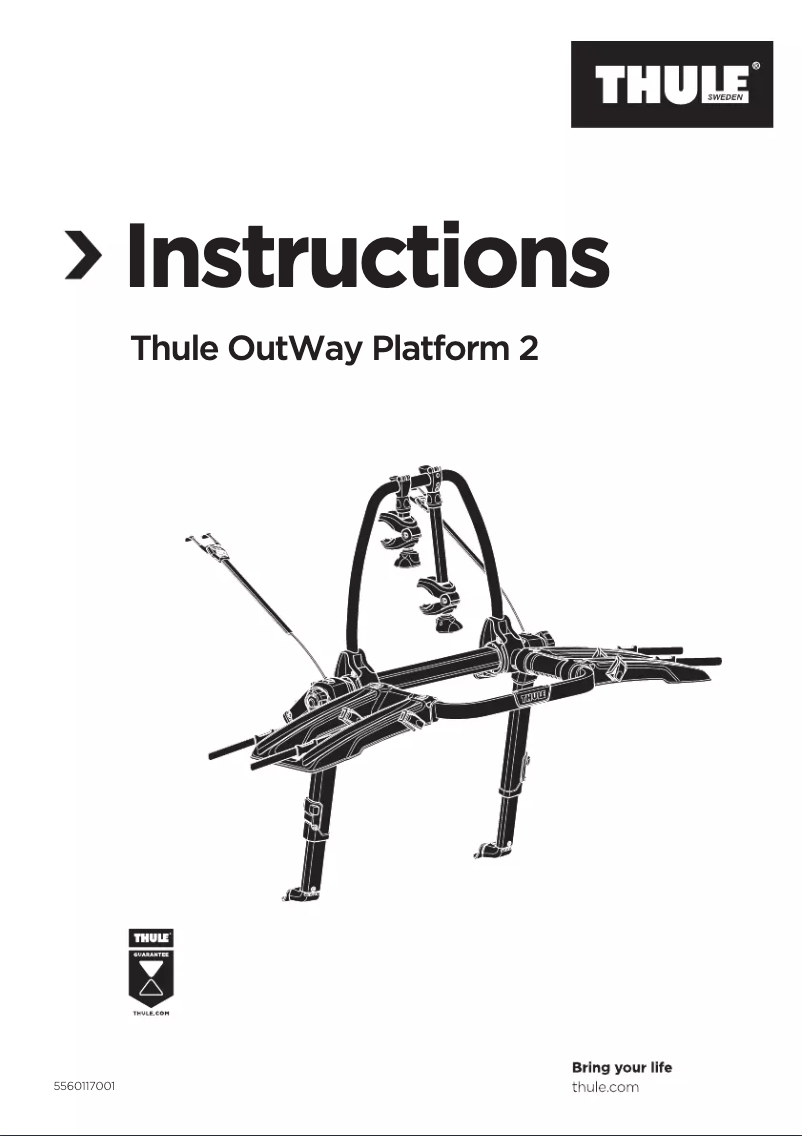 Page n°1 - Manuel utilisateur Thule OutWay Platform 2