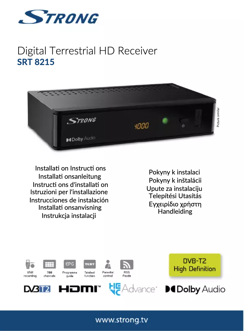 Page 1 de la notice Manuel utilisateur Strong SRT 8215