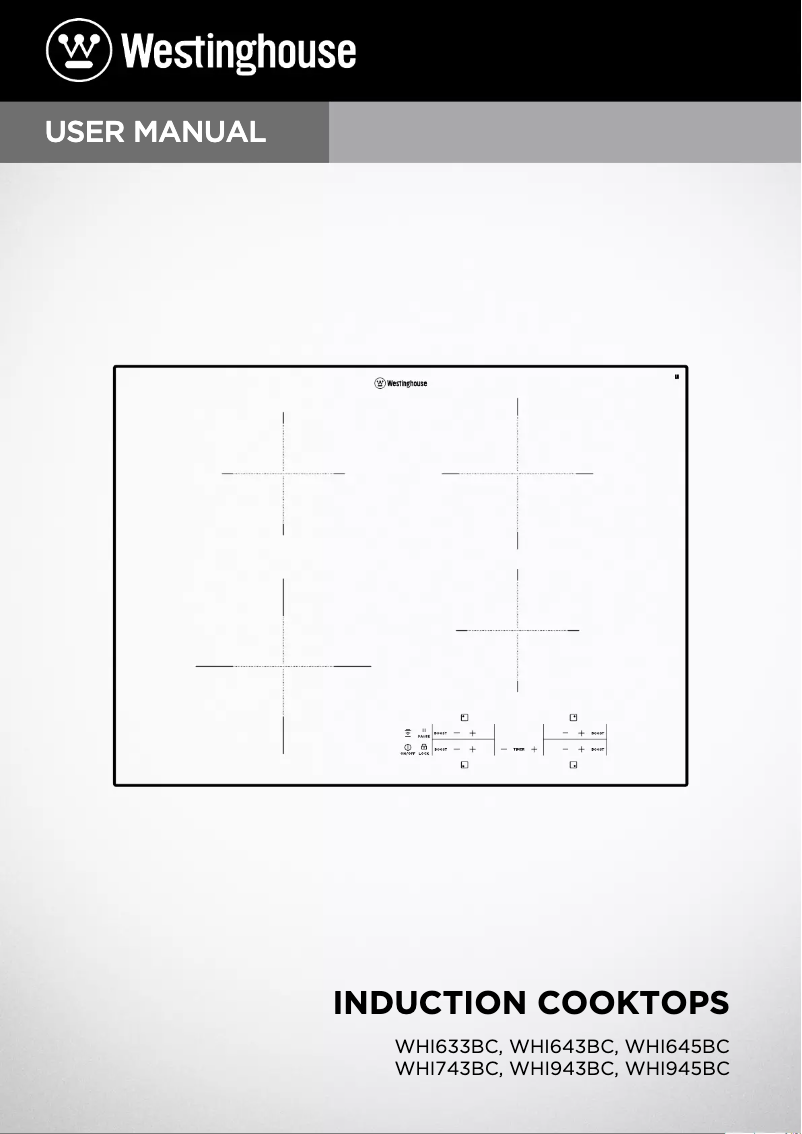 Page n°1 - Manuel utilisateur Westinghouse WHI943BC