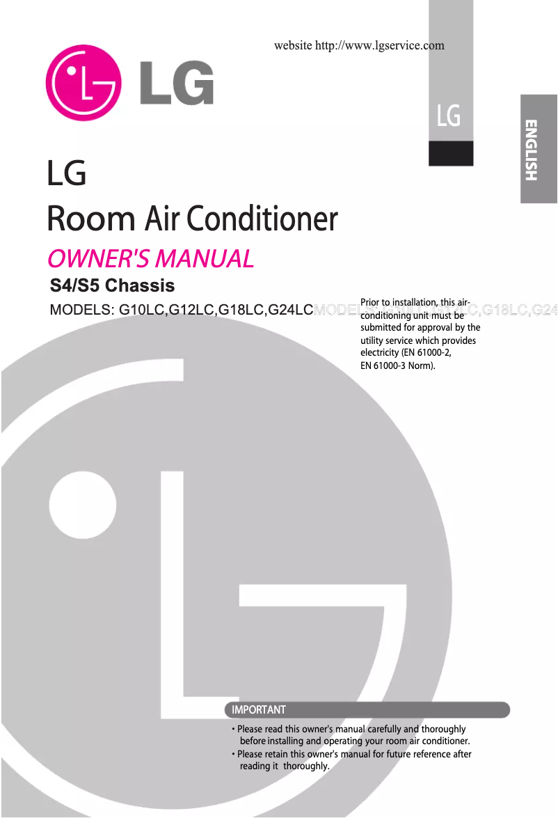 Page n°1 - Manuel utilisateur LG HS-C1264DA2