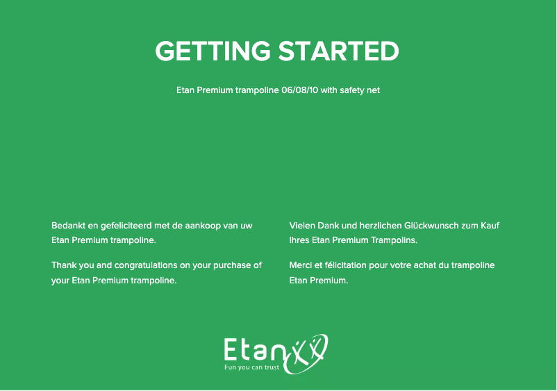 Page n°1 - Manuel utilisateur Etan Premium Gold 10