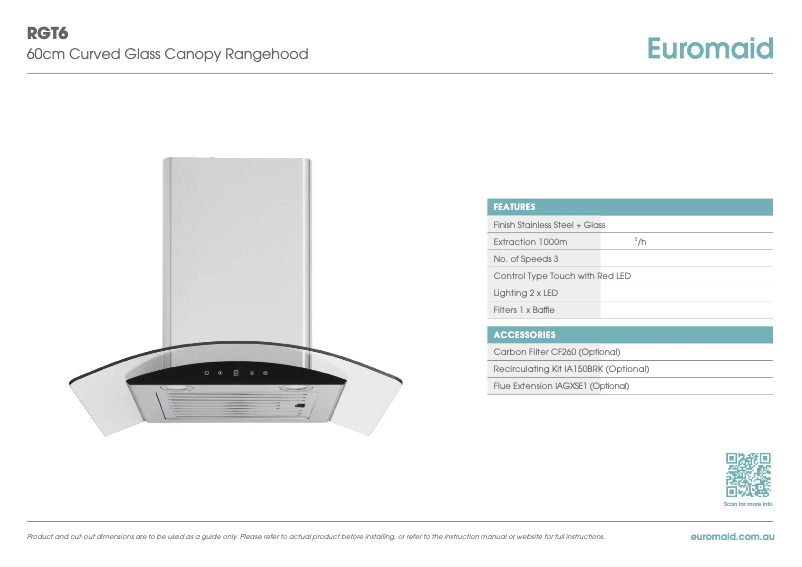 Page n°1 - Fiche technique Euromaid RGT6