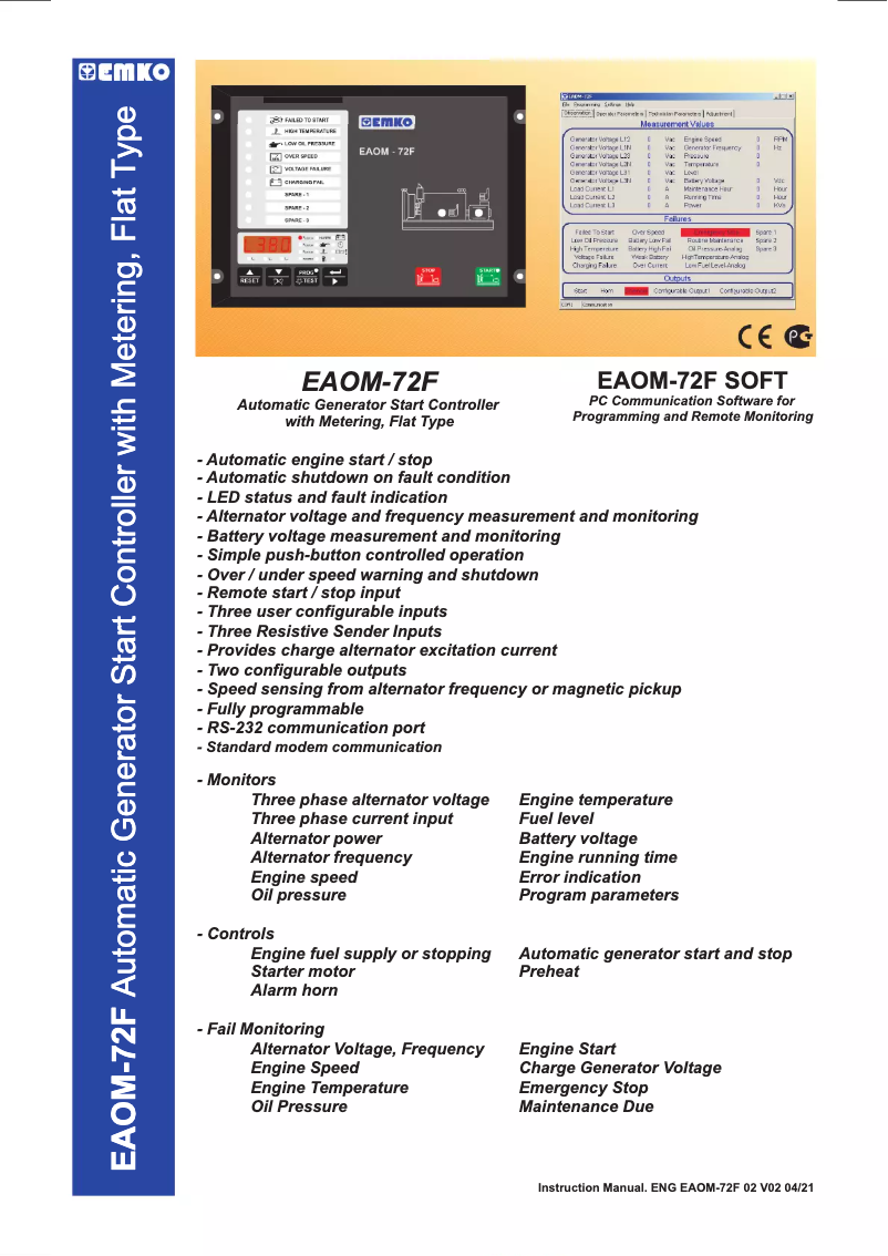 Image de la première page du manuel de l'appareil EAOM-72F