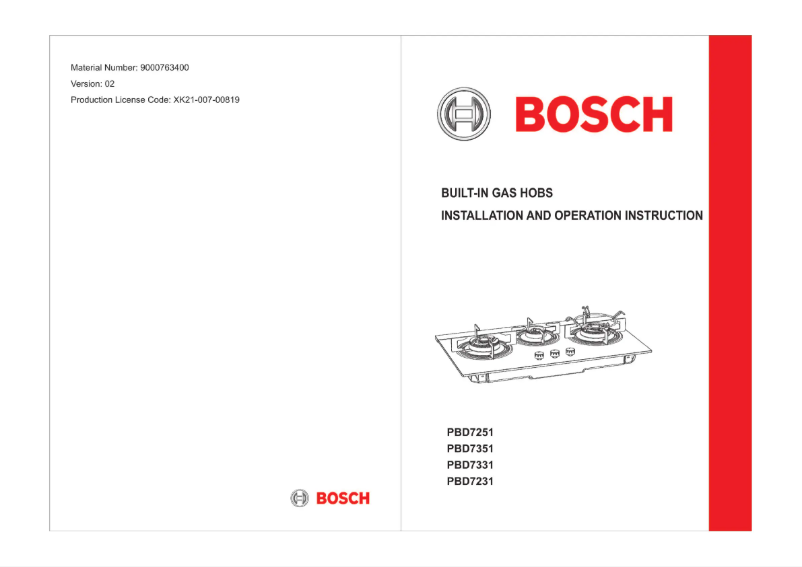 Página 1 del manual Manual de usuario Bosch PBD7351SG
