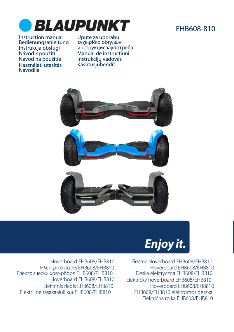 Página 1 del manual Manual de instrucciones Blaupunkt EHB608