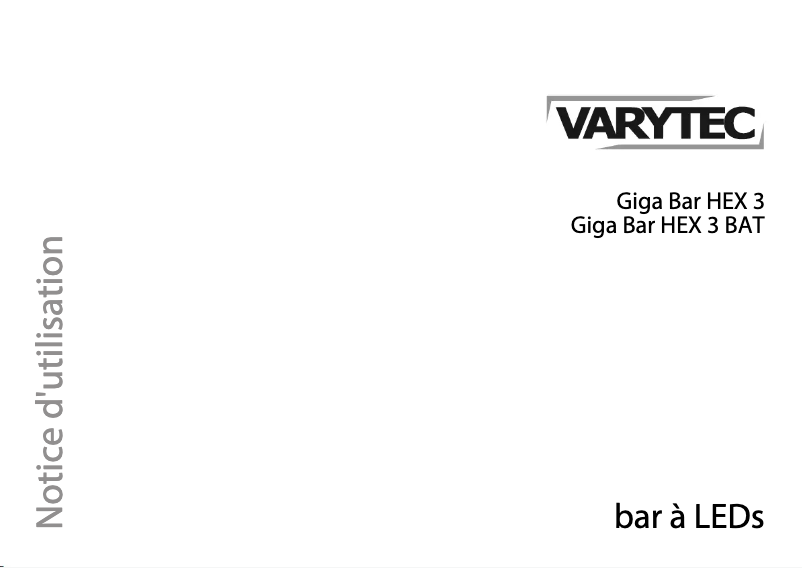 Image de la première page du manuel de l'appareil Giga Bar HEX 3 BAT