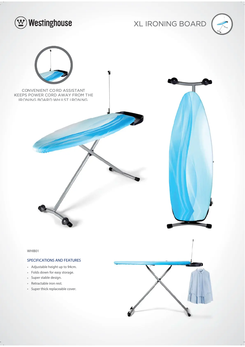 Page n°1 - Fiche technique Westinghouse WHIB01