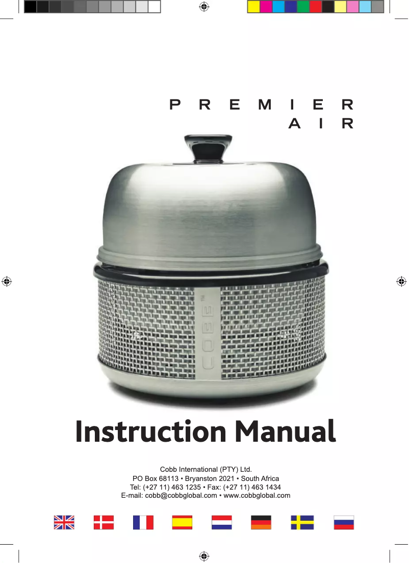 Page 1 de la notice Manuel utilisateur Cobb Premier Air