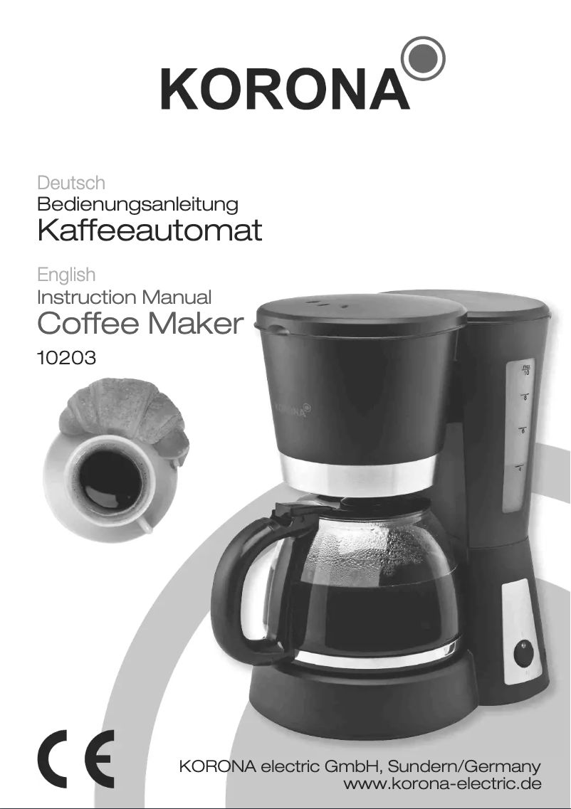 Page 1 de la notice Manuel utilisateur Korona 10203