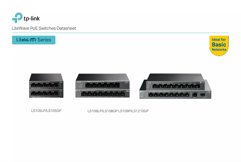 Página 1 del manual Manual de usuario TP-Link LiteWave LS108GP