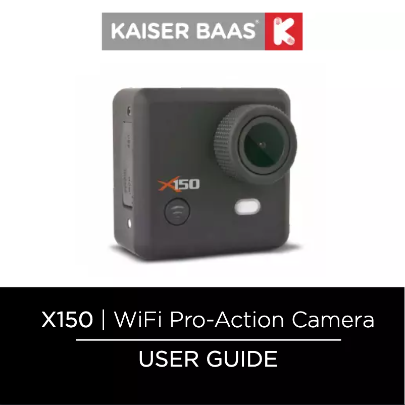 Image de la première page du manuel de l'appareil X150