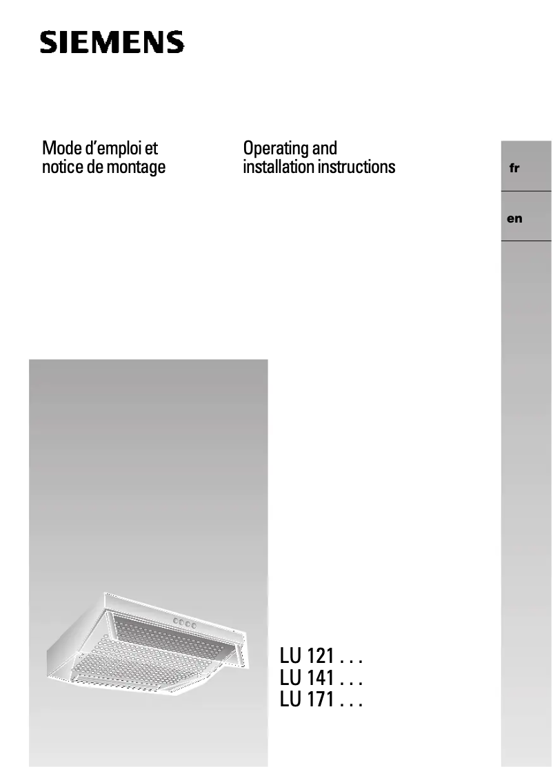 Page n°1 - Mode d'emploi Siemens LU14122FF
