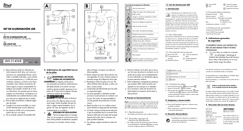 Página 1 del manual Manual de usuario Crivit IAN 314568