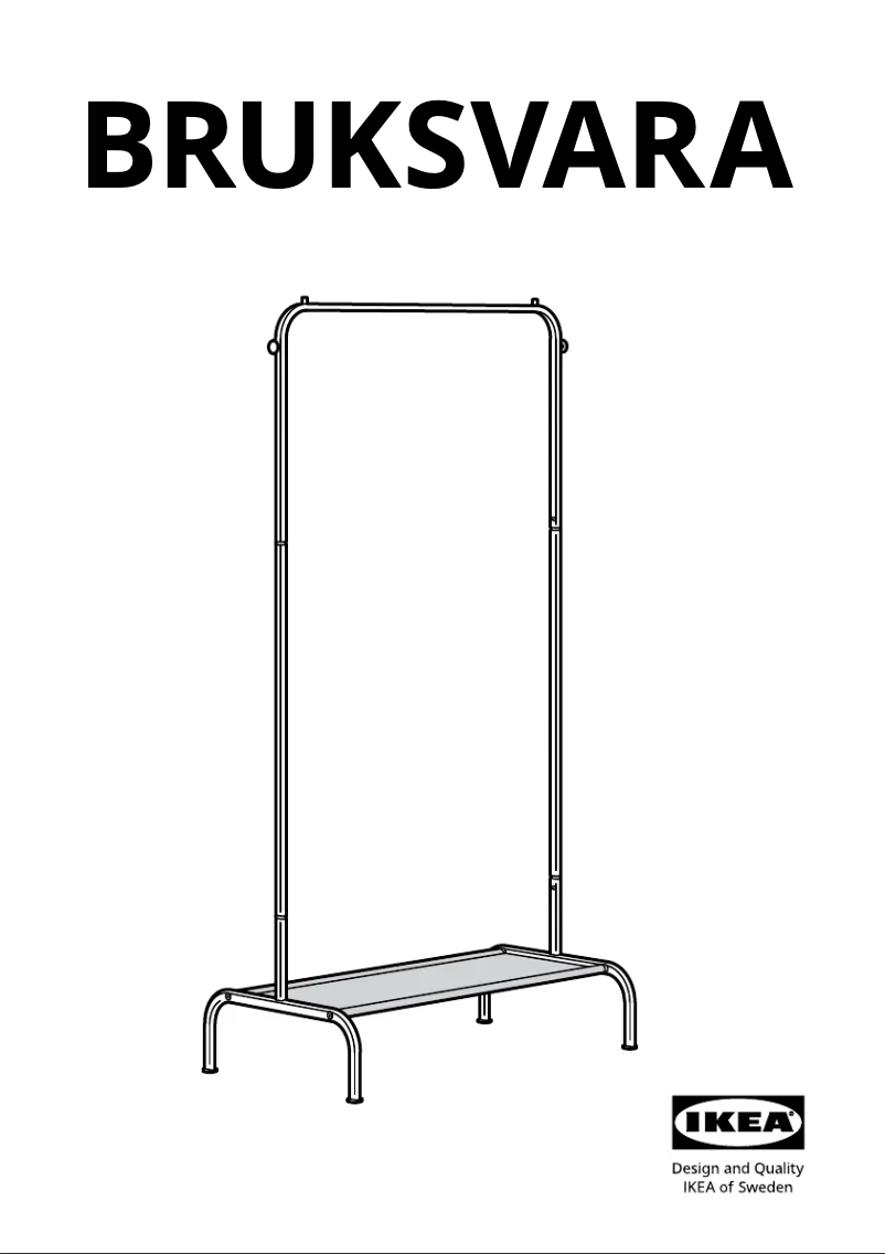 Page 1 de la notice Manuel utilisateur Ikea BRUKSVARA 405.582.18