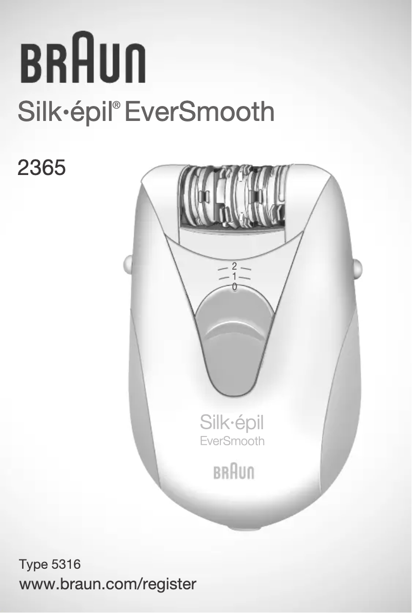 Página 1 del manual Manual de usuario Braun Silk-épil EverSmooth 2365