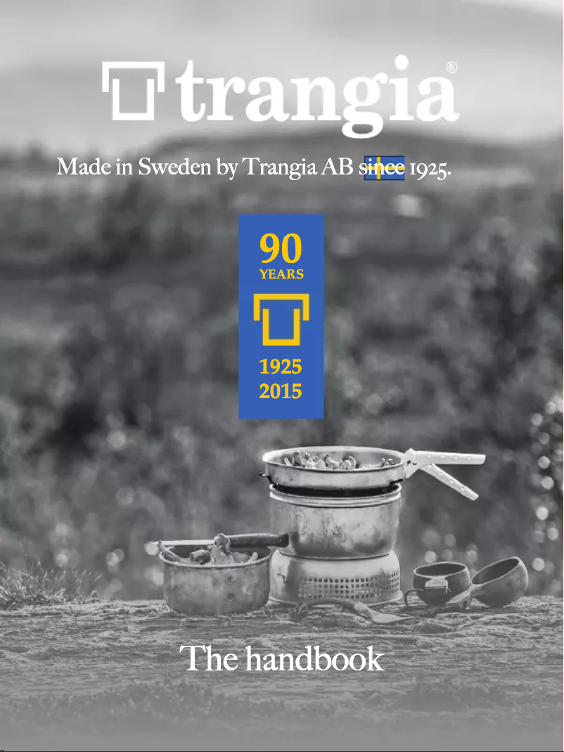 Page n°1 - Manuel utilisateur Trangia 25-1 UL