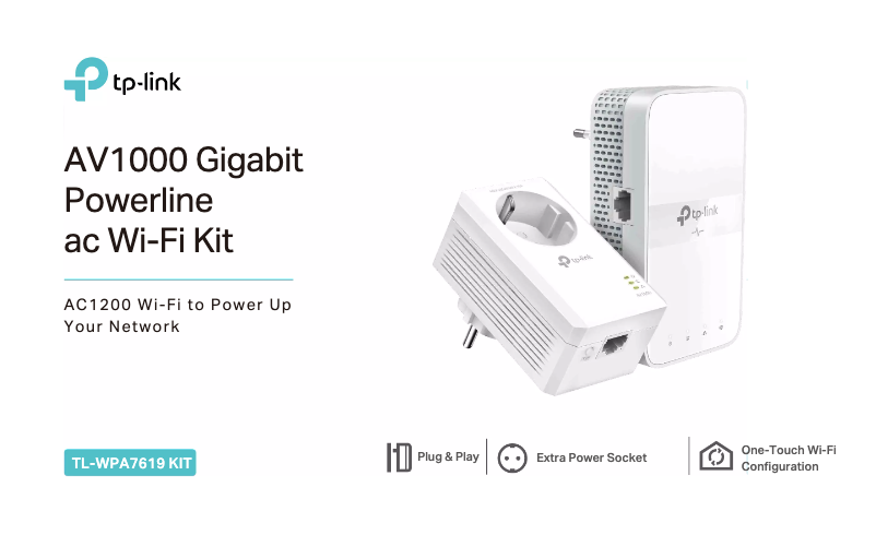 Page n°1 - Manuel utilisateur TP-Link TL-WPA1300P