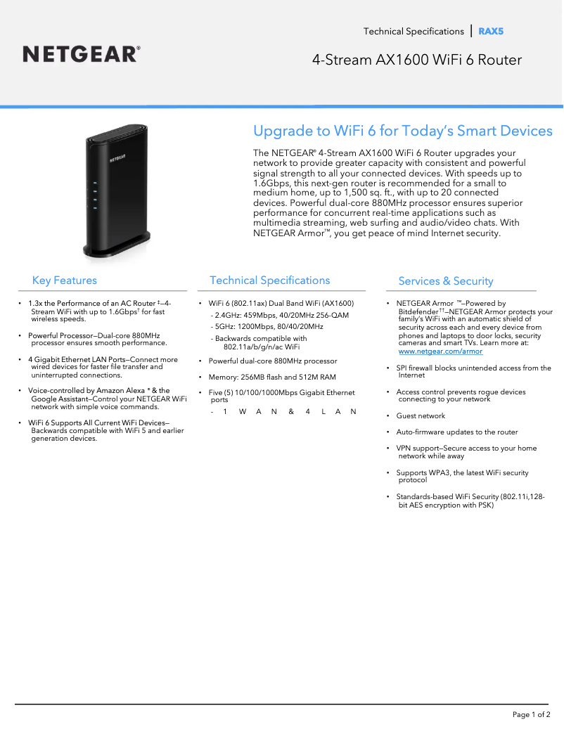 Image de la première page du manuel de l'appareil RAX5