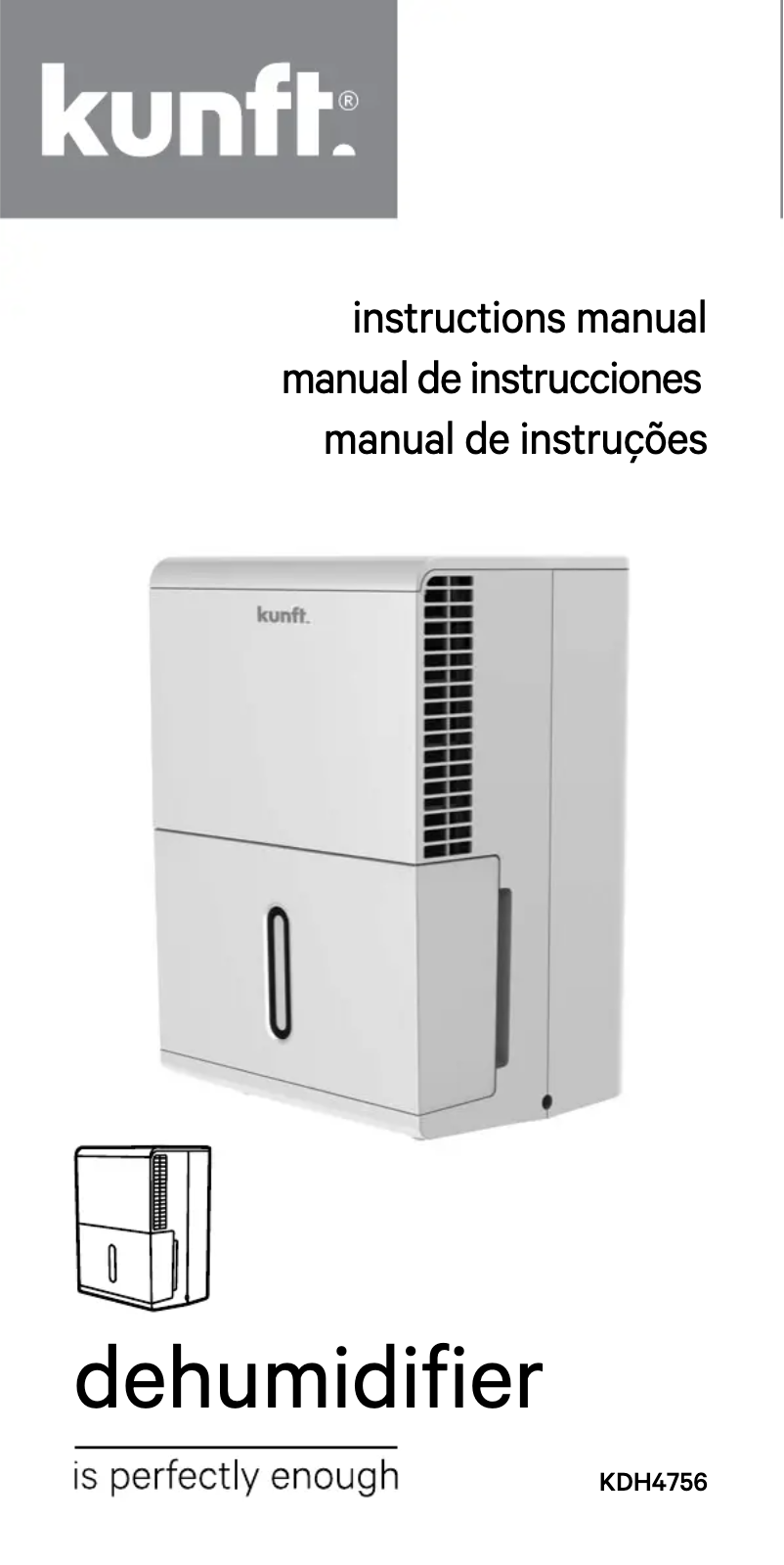 Página 1 del manual Manual de usuario Kunft KDH4756