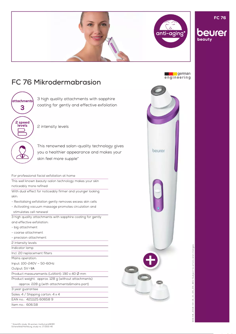 Image de la première page du manuel de l'appareil FC 76